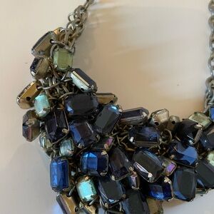Croft &Barrow Blue Stone Necklace and Earring Set